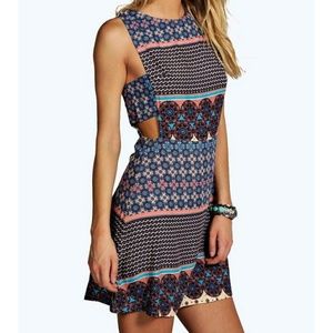 Boohoo summer dress with cut-out sides